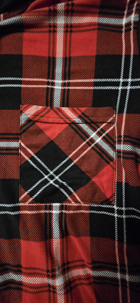 Womens Ardene Red & Black Plaid Hooded Shirt - SIze Medium - photo 4
