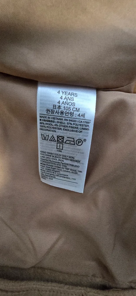 Baby Gap Wool Blend Coat - Size 3 Years image indicator(6)