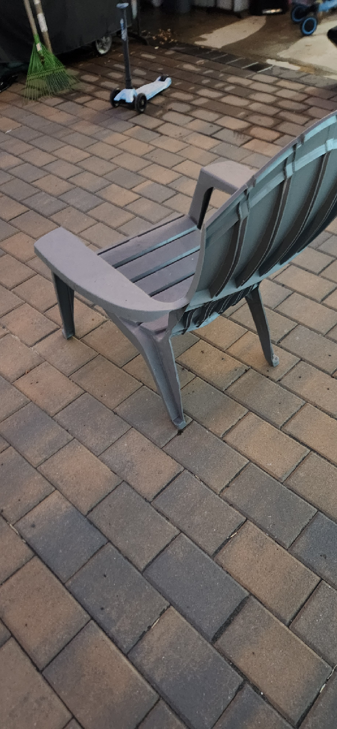 Outdoor Adirondack Chair - Gray - photo 3