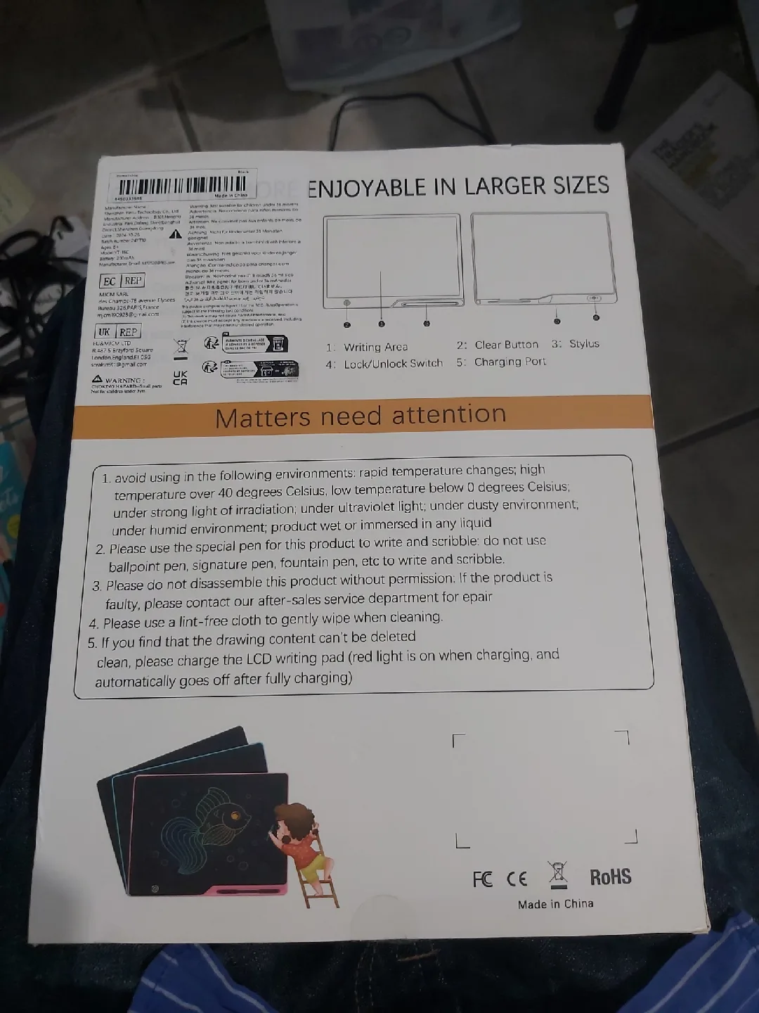 16" LCD Writing Tablet - New in Box image indicator(2)