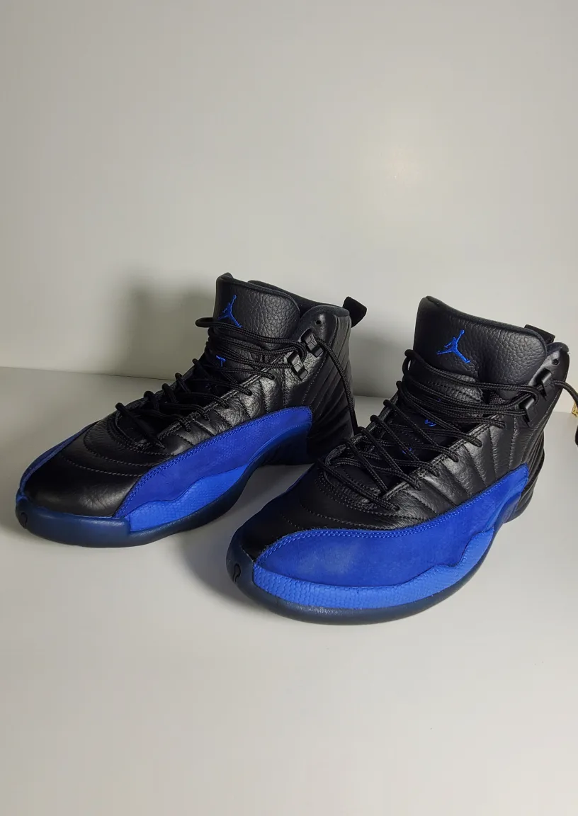 Men’s Jordan 12 Retro Black Game Royal 130690-014 Size 11.5 image indicator(10)