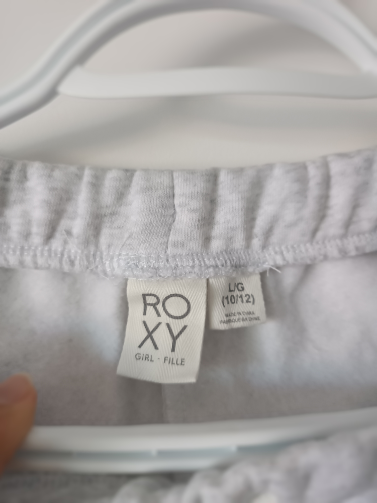 Roxy Girl Heather Grey Sweatpants - Size L - photo 3