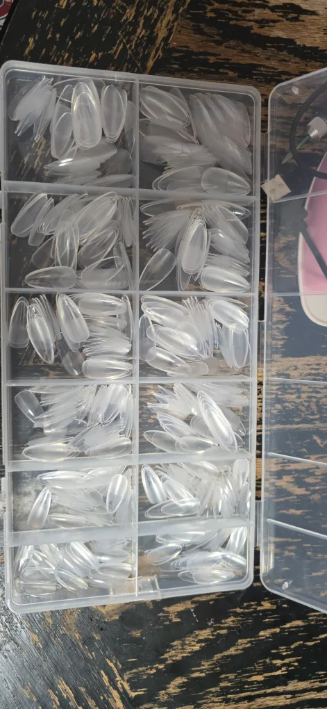 Extra Long Full Cover Soft Gel Nail Tips - 600pcs image indicator(2)