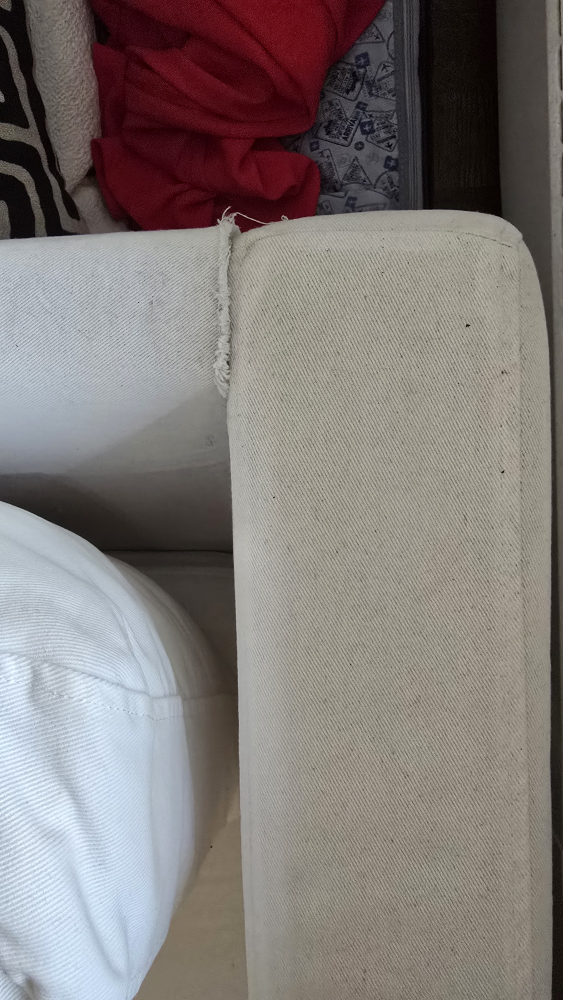White Sofa - Some Wear - photo 3