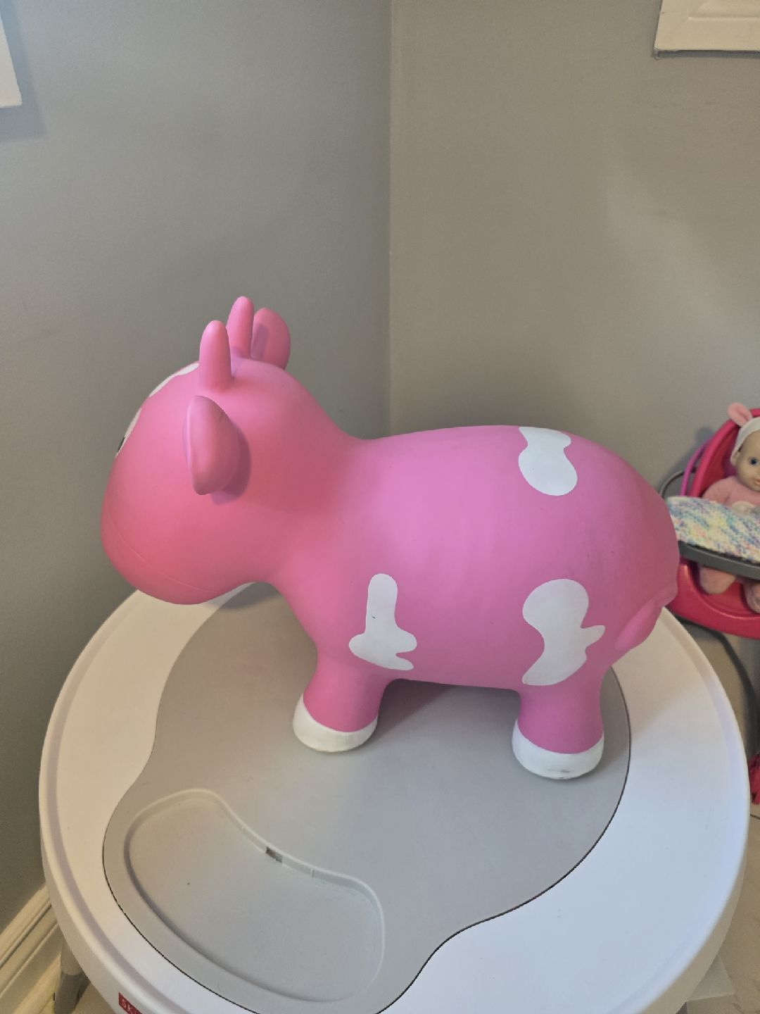 Pink Inflatable Bouncy Cow - photo 3