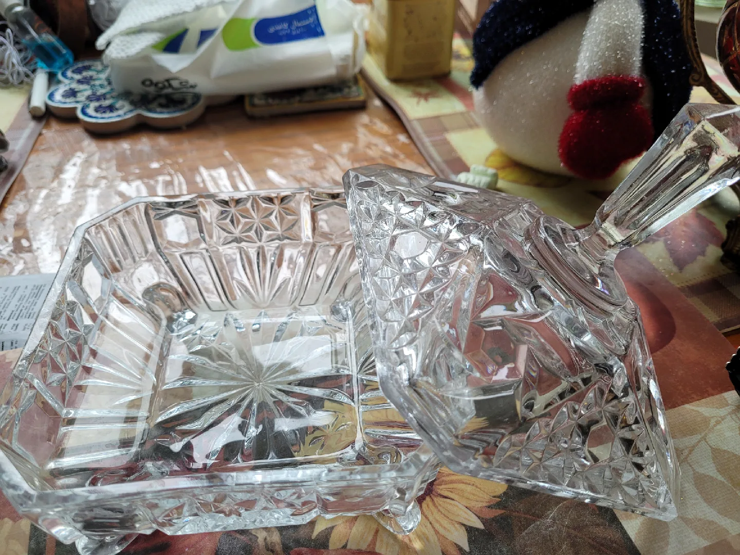 Crystal Candy Dish with Lid thumbnail