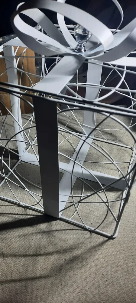 Used once Simplicity White Metal Wedding Card Box image indicator(2)