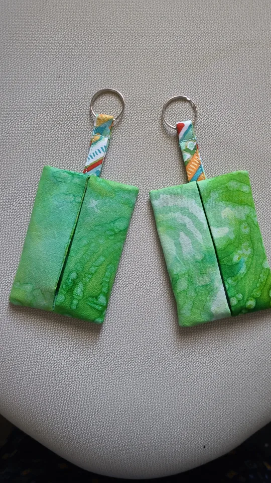 Handmade Fabric functional wallet  Keychains image indicator(6)