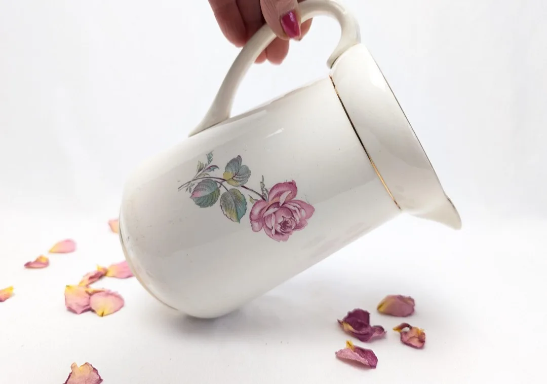 Vintage Porcelain Pitcher ~ Vase ~ Made in England image indicator(8)