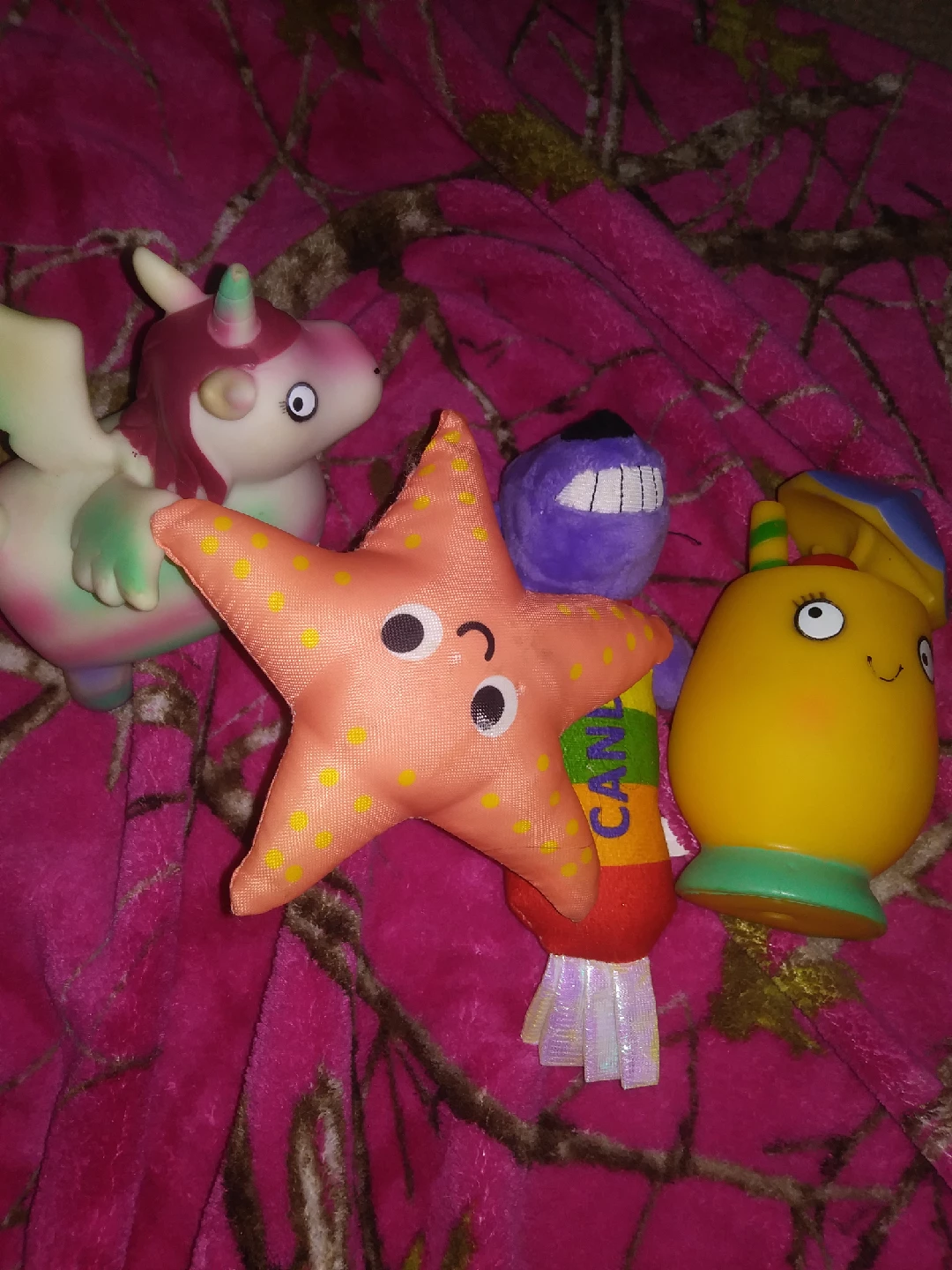 Assorted dog toys