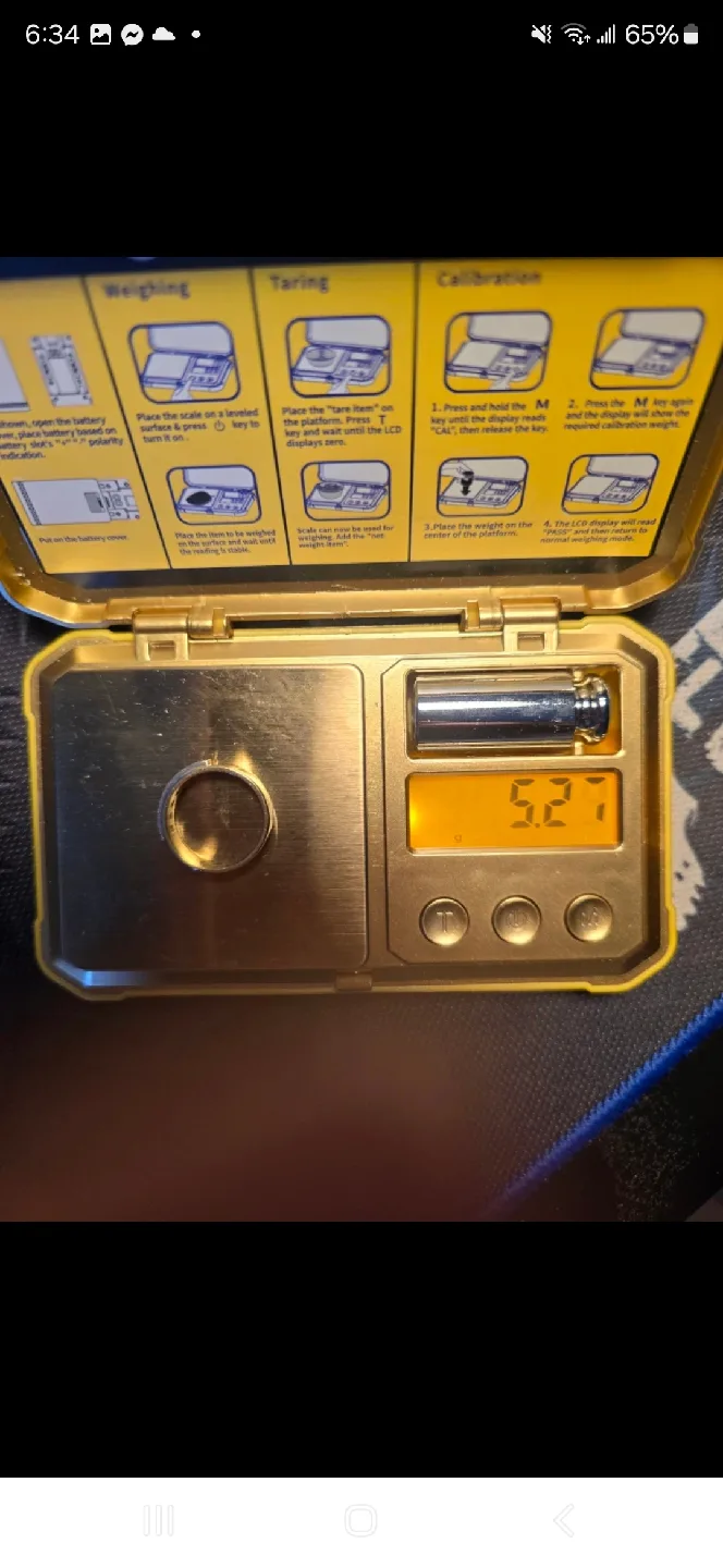 Gold Ring with diamonds-14 k image indicator(9)