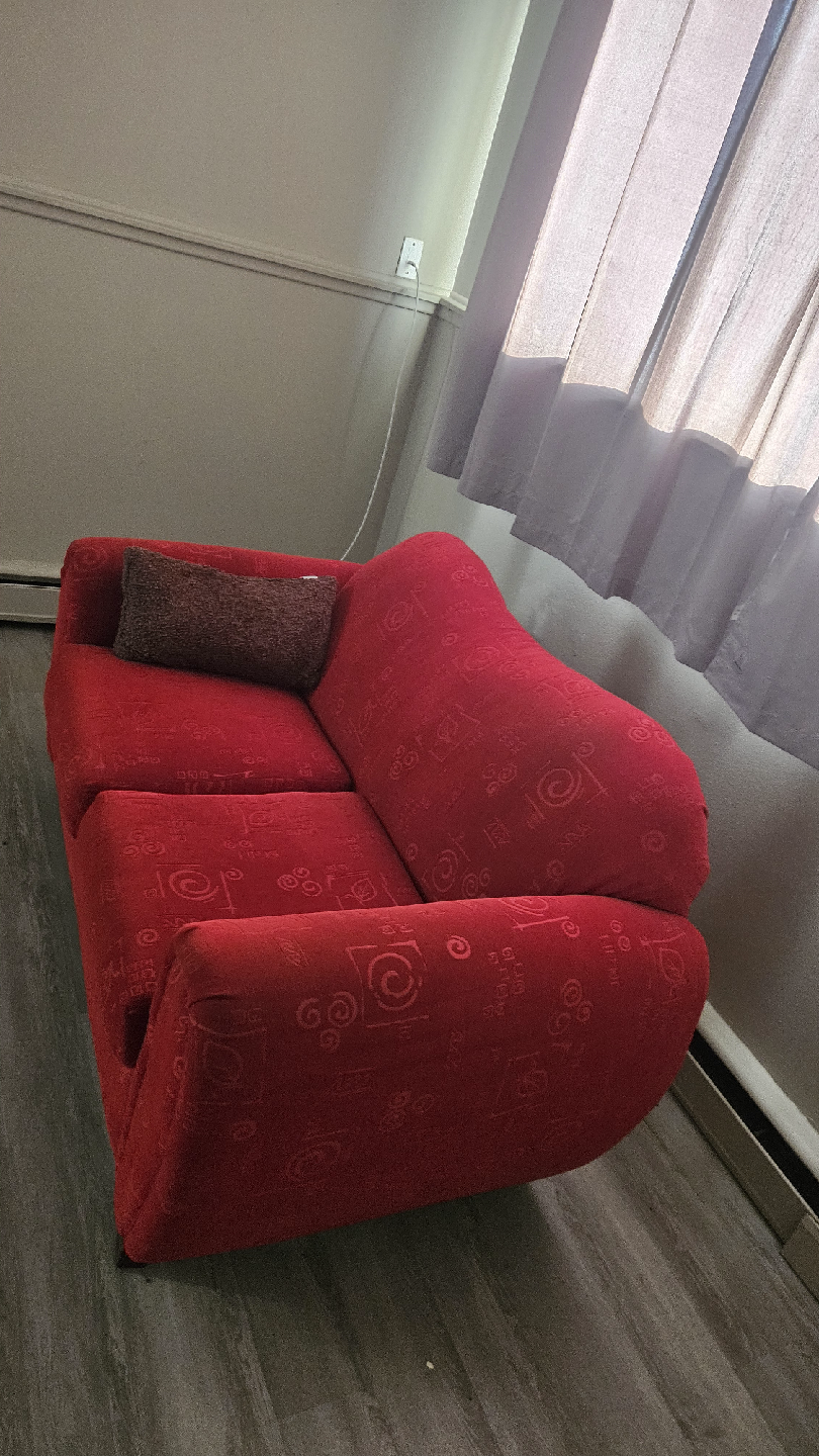 Red Loveseat Sofa - photo 3