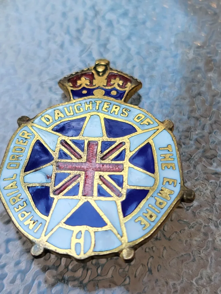 Imperial Order Daughters of the Empire Pin thumbnail