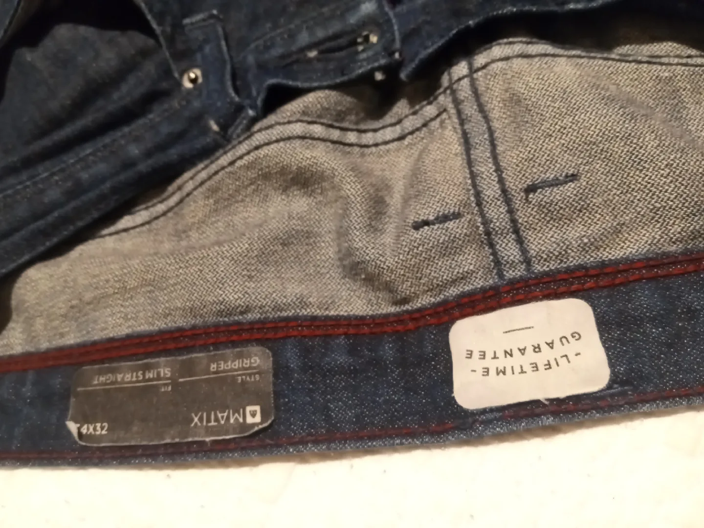 Matix Gripper Slim Straight Jeans 34x32 image indicator(4)