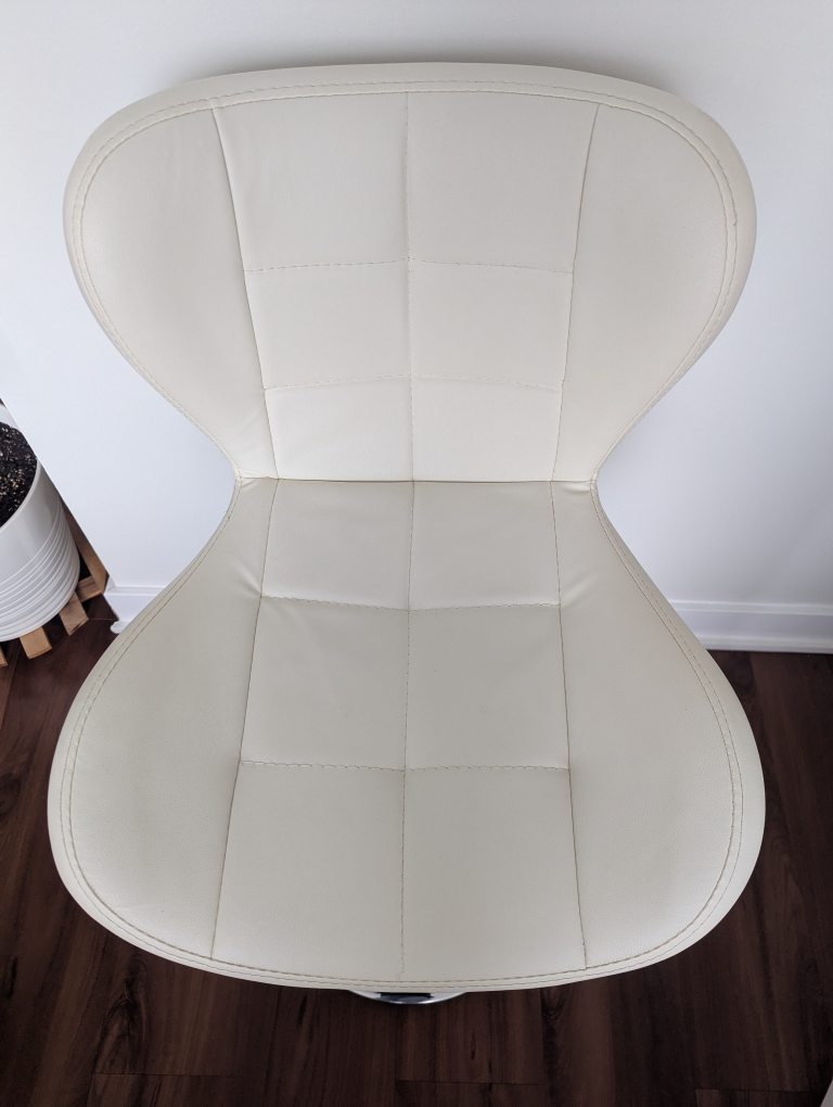 White Adjustable Height Bar Stools (Set of 2) - photo 5