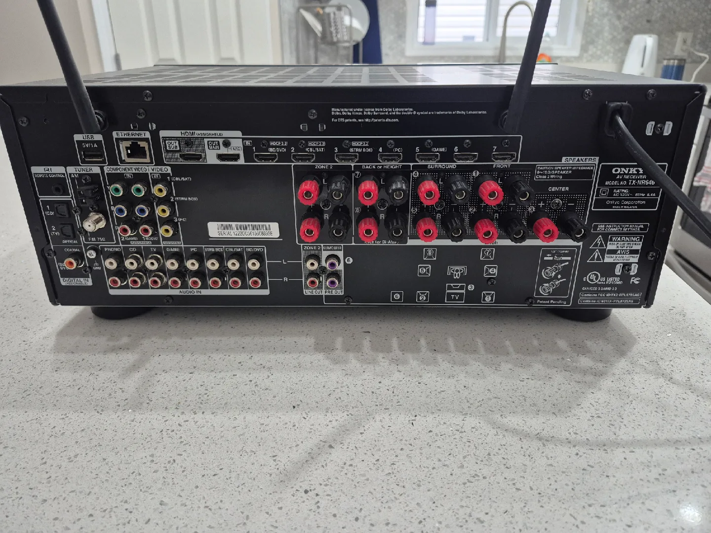 Onkyo TX-NR696 9.2 Channel AV Receiver image indicator(2)