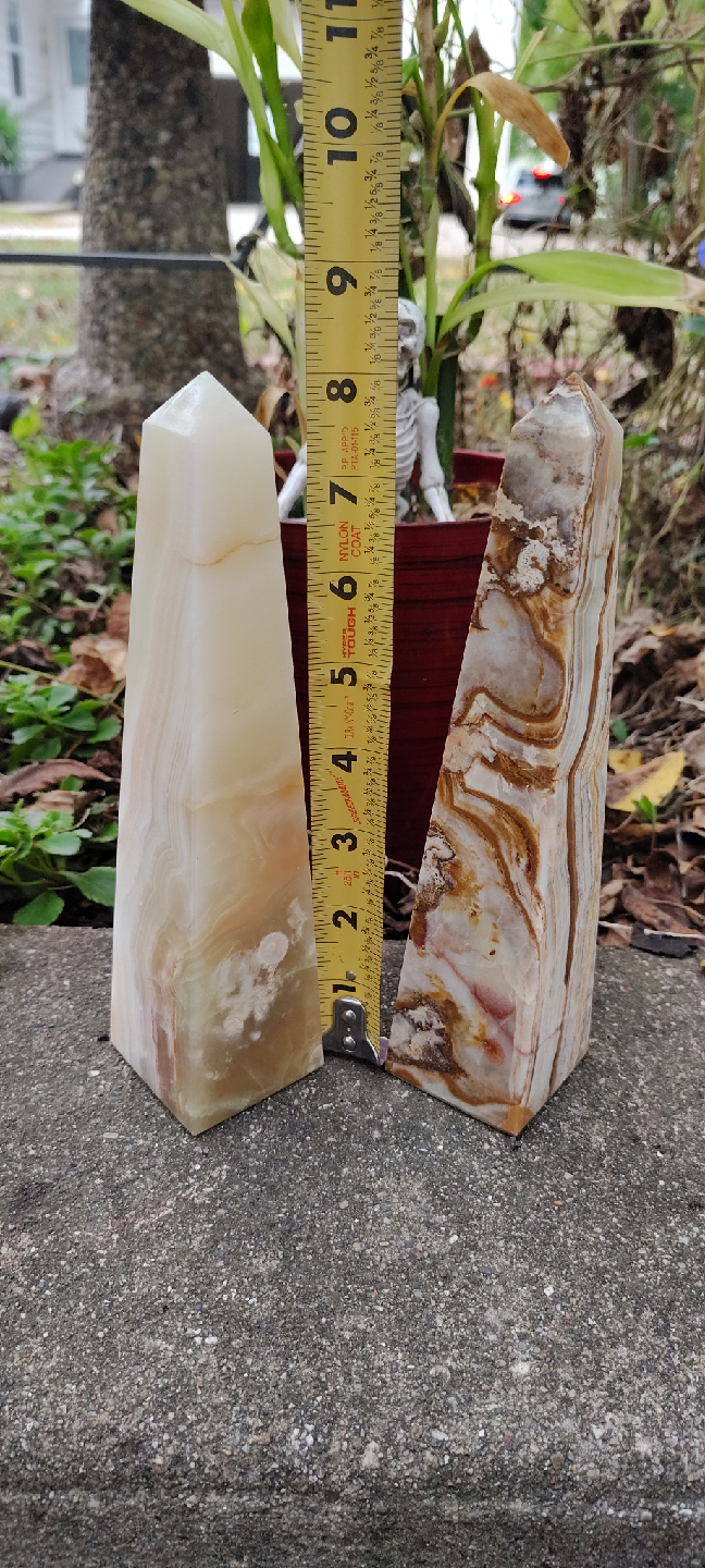 Two Onyx Obelisks - Home Decor - photo 2