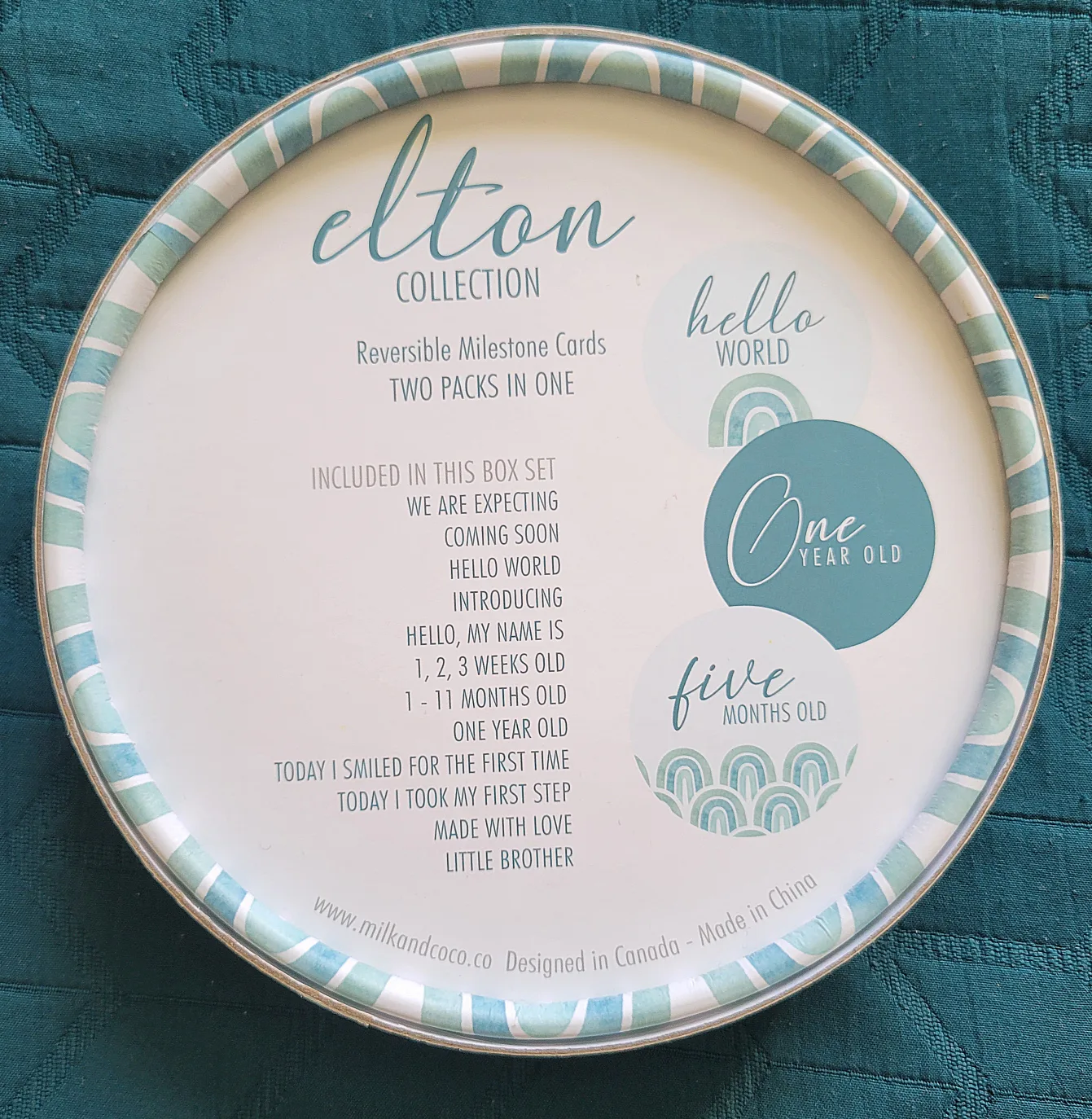 1st Full Year Reversable Baby Milestone Cards image indicator(2)