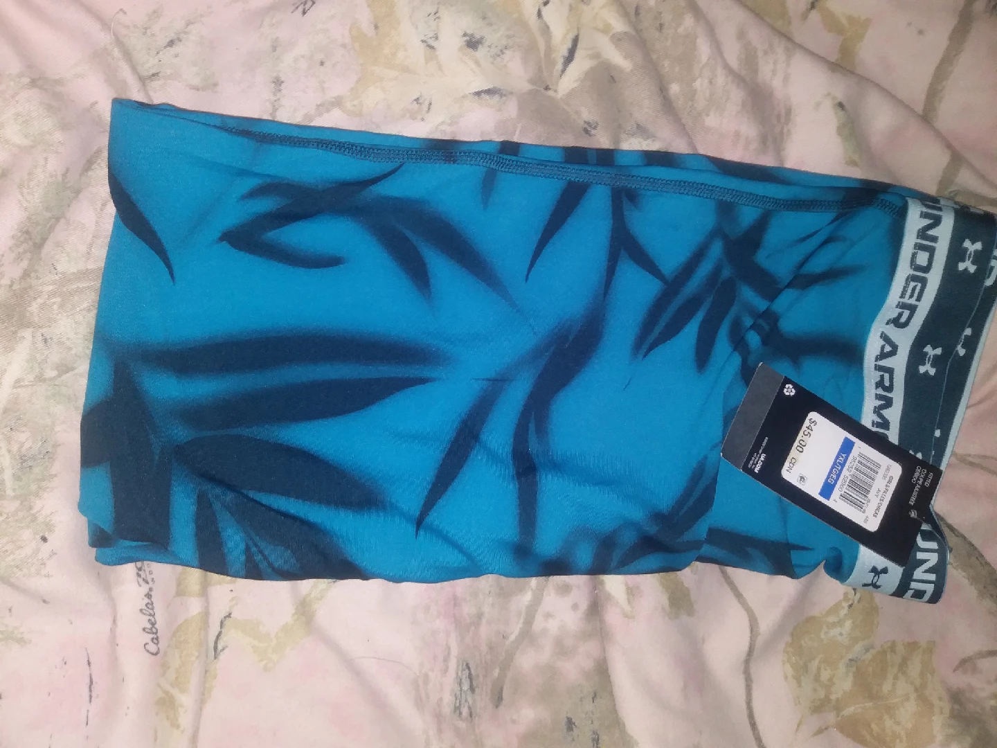 Under Armour Youth Leggings - Blue, Size YXL