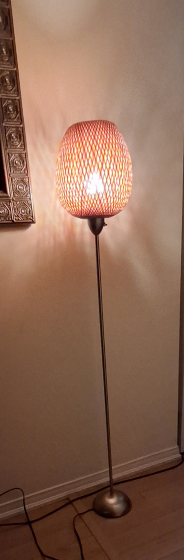 Floor Bamboo Lamp for Living Room,