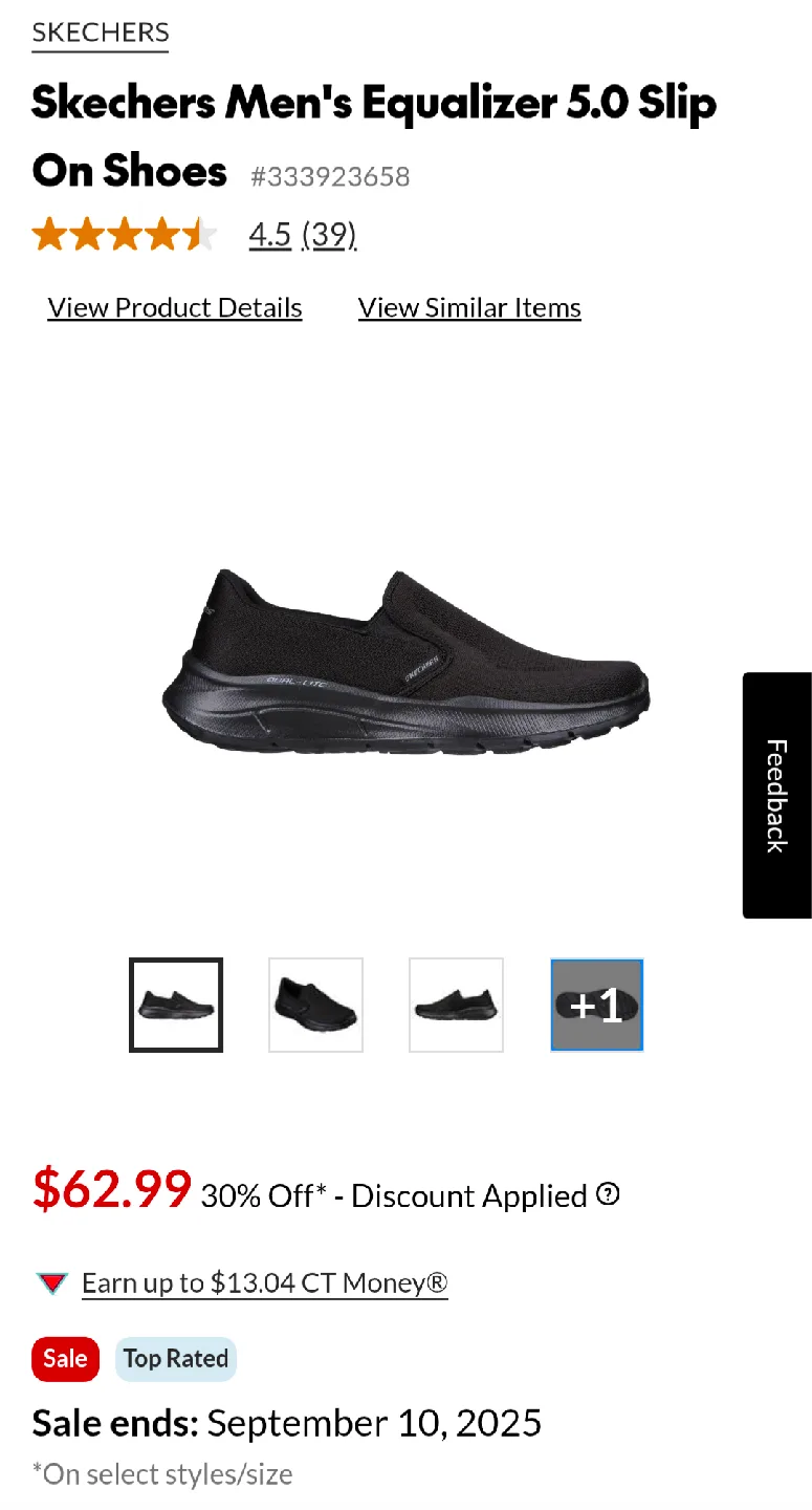 Skechers Equalizer 5.0 Slip-On Shoes, Men's thumbnail