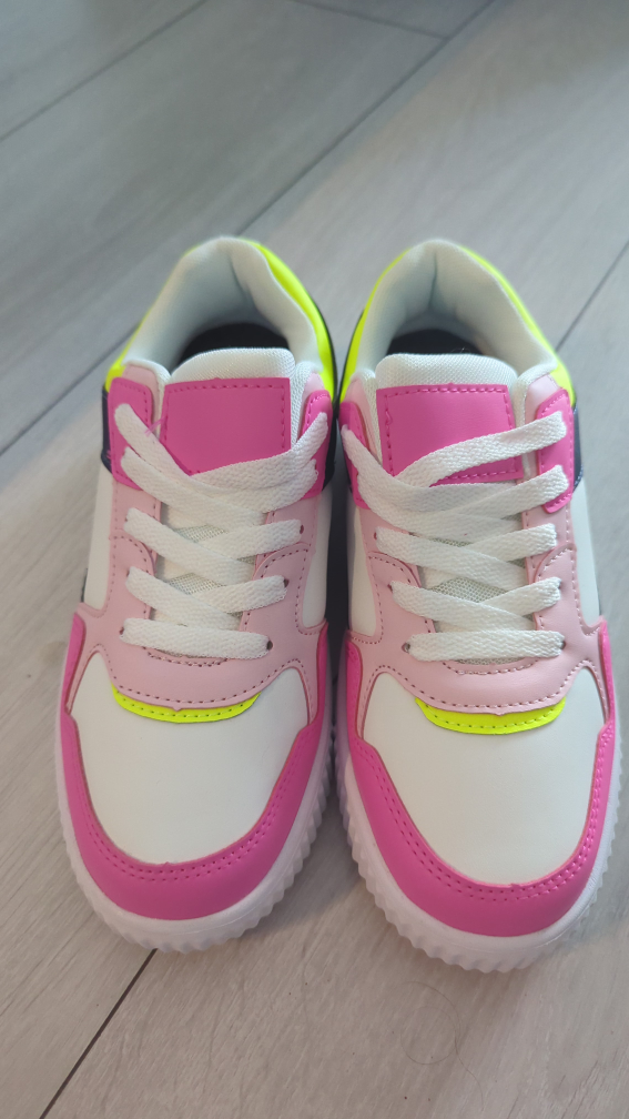 Pink & White Sneakers