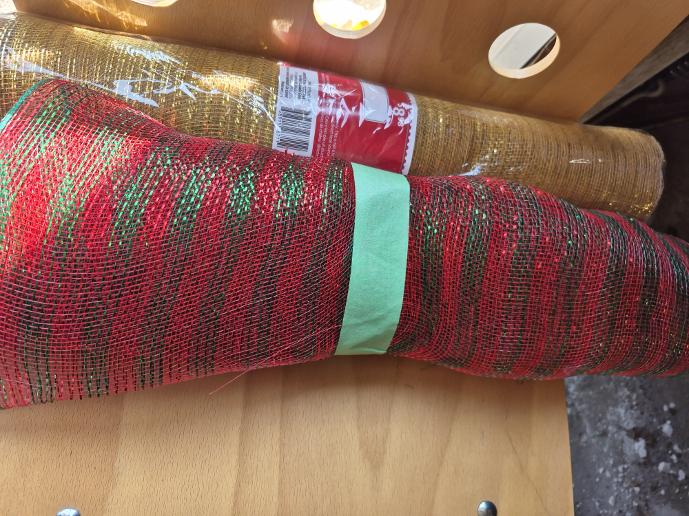 Holiday Time Polymesh -  Red/Green