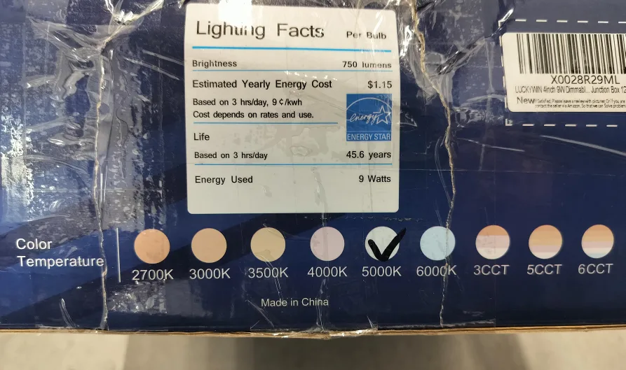 Slim Recessed LED Light 12 Pack 4" image indicator(2)