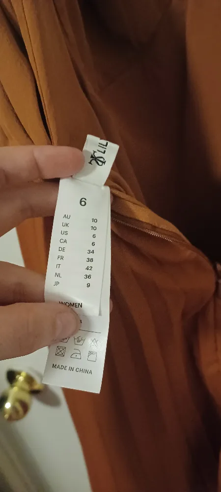 LILYSILK label dress, size 6, brown image indicator(4)
