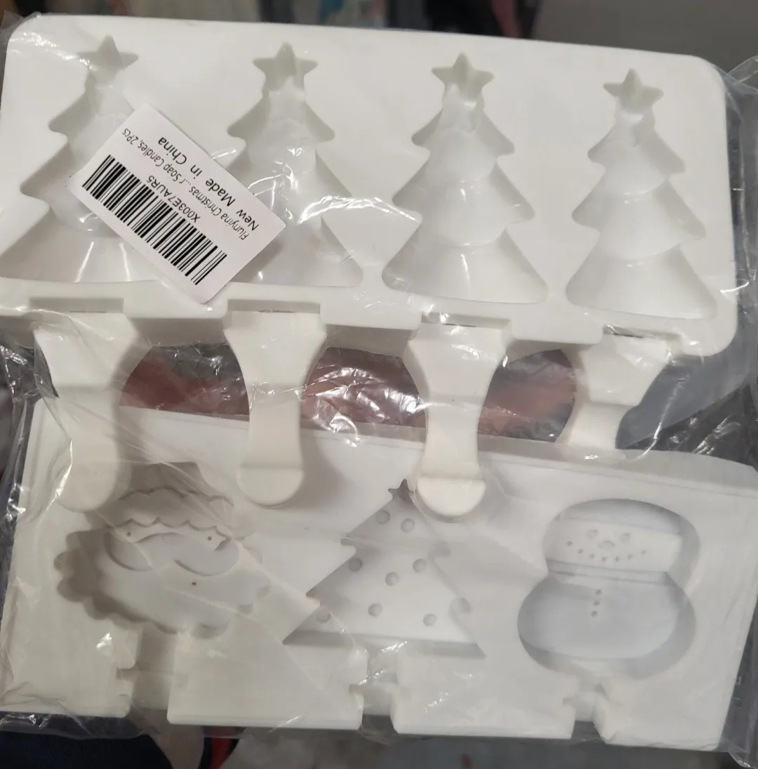 New Christmas themed cakesicle, Soap/Candle Molds - 2pcs thumbnail