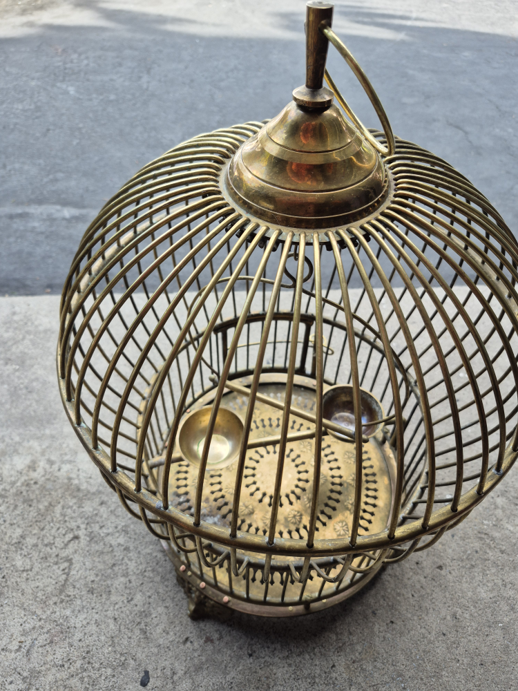 Vintage Brass Bird Cage Decor - beautiful, elegant & unique - photo 4