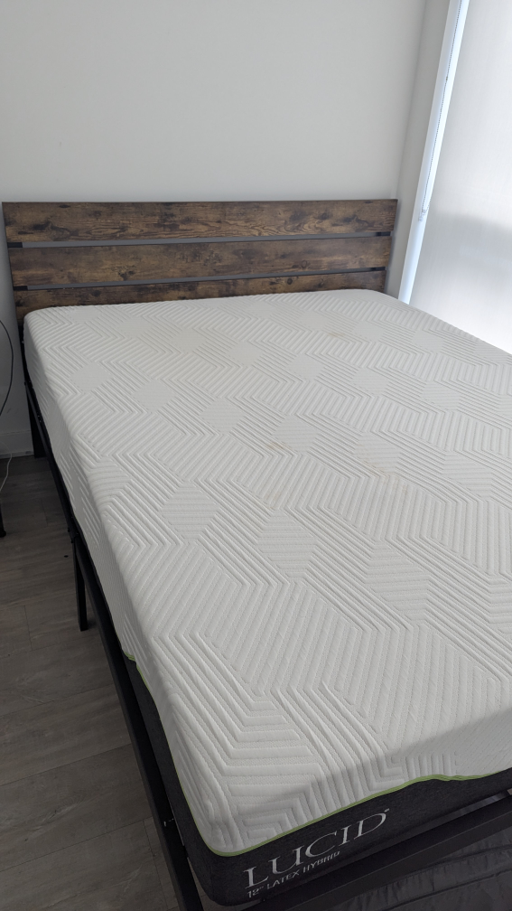 Lucid 12" Latex Hybrid Mattress- PET/SMOKE FREE HOME - photo 2