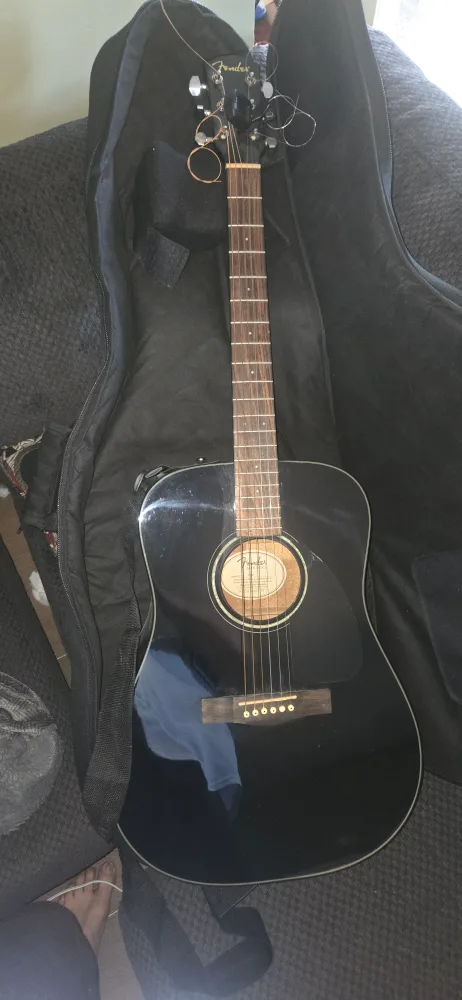 Fender Acoustic Guitar - Black thumbnail