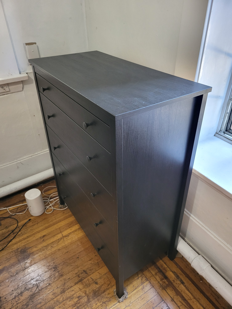 IKEA Koppang 5-Drawer Chest, Black-Brown
