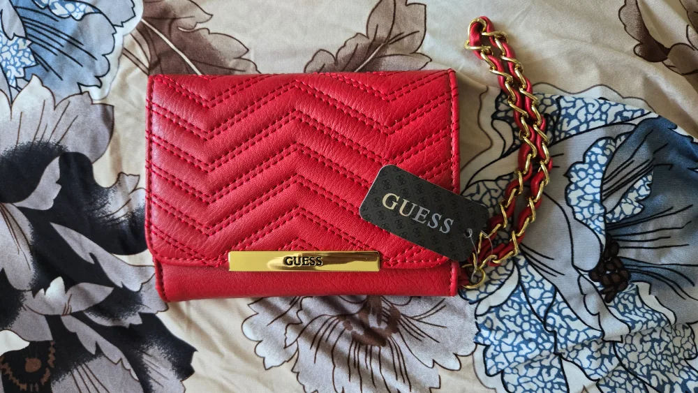 Guess Red Wallet with Chain - New with Tag thumbnail
