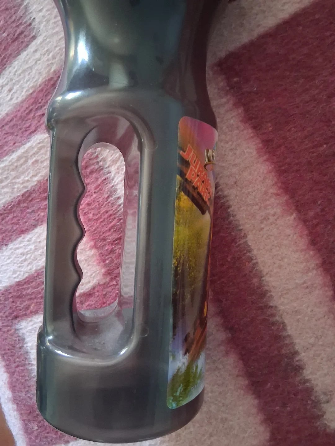 Vintage Universal Studios Jurassic Park T-Rex bottle with handle image indicator(5)