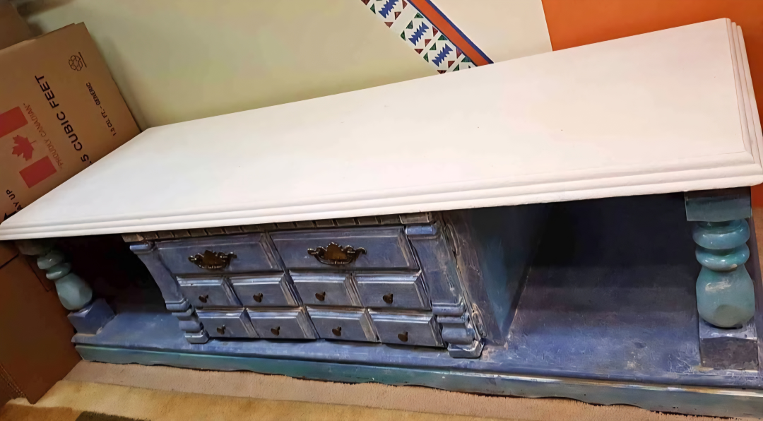 5 feet long Solid wood coffee table.