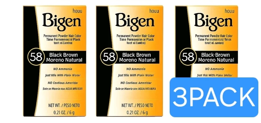 Bigen Permanent Powder Hair Color - Black Brown
