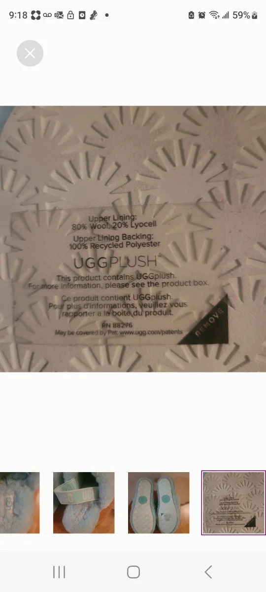 UGG Fluff Yeah Slides - Size 8 - Light Blue image indicator(6)