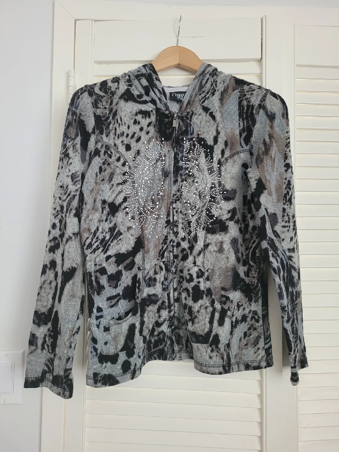Orly Women's Zip-Up Hoodie, Size L thumbnail