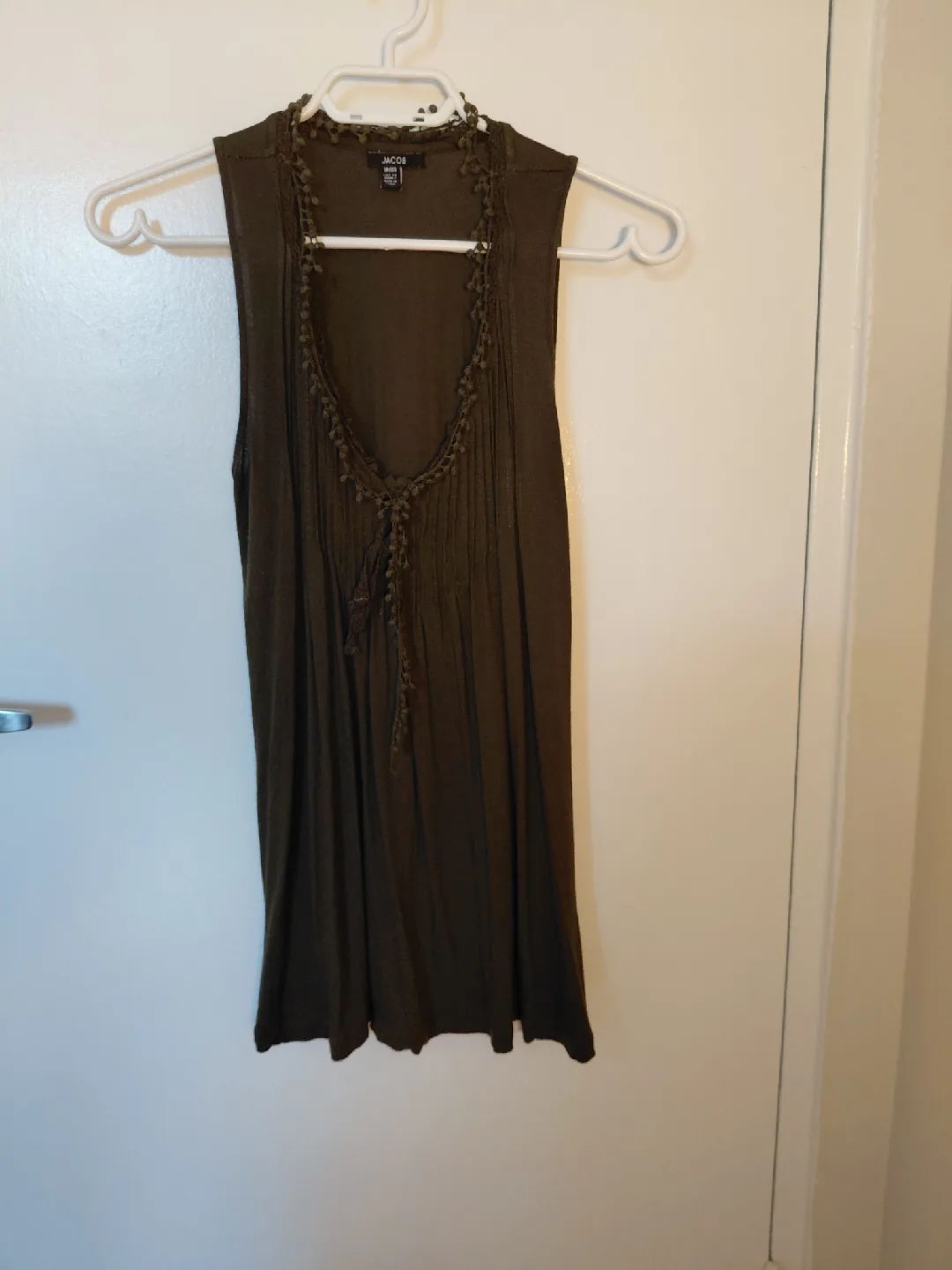 Olive Green Tank Top - Size XS thumbnail