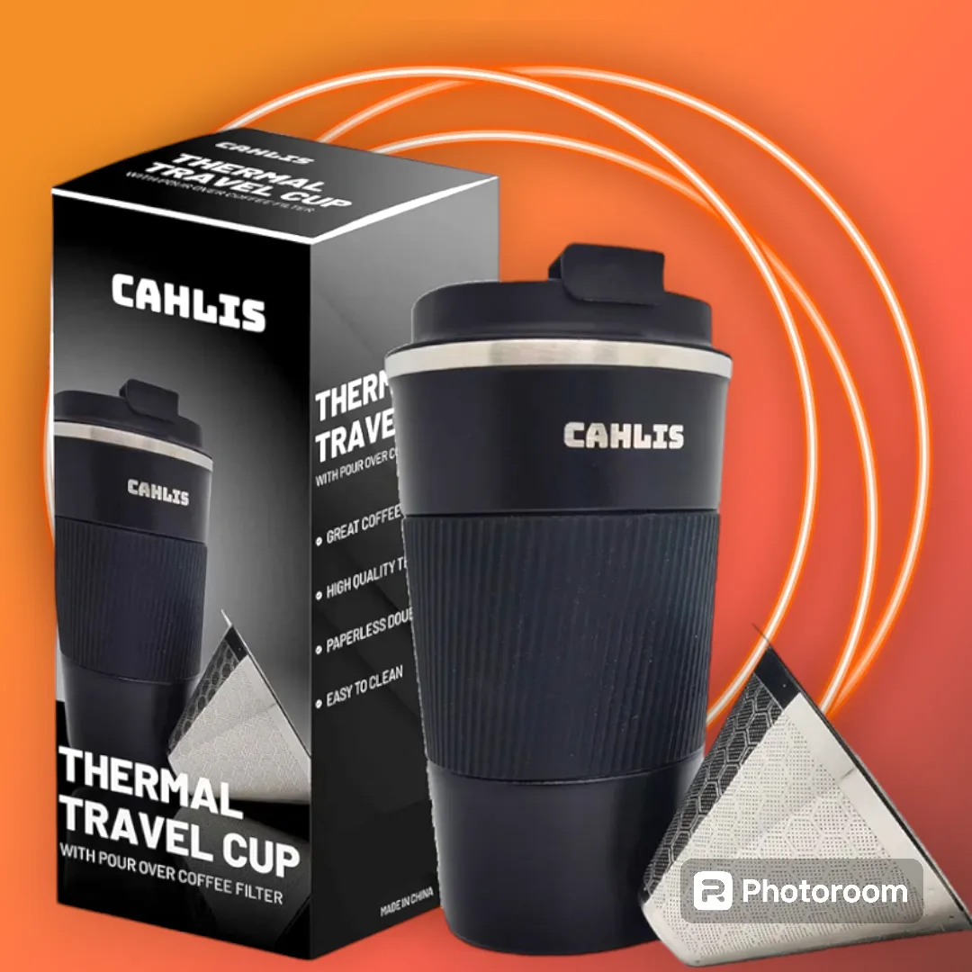 🥕 NEW Travel Brewing Tumbler Pour Over Coffee Maker Thermal Mug thumbnail