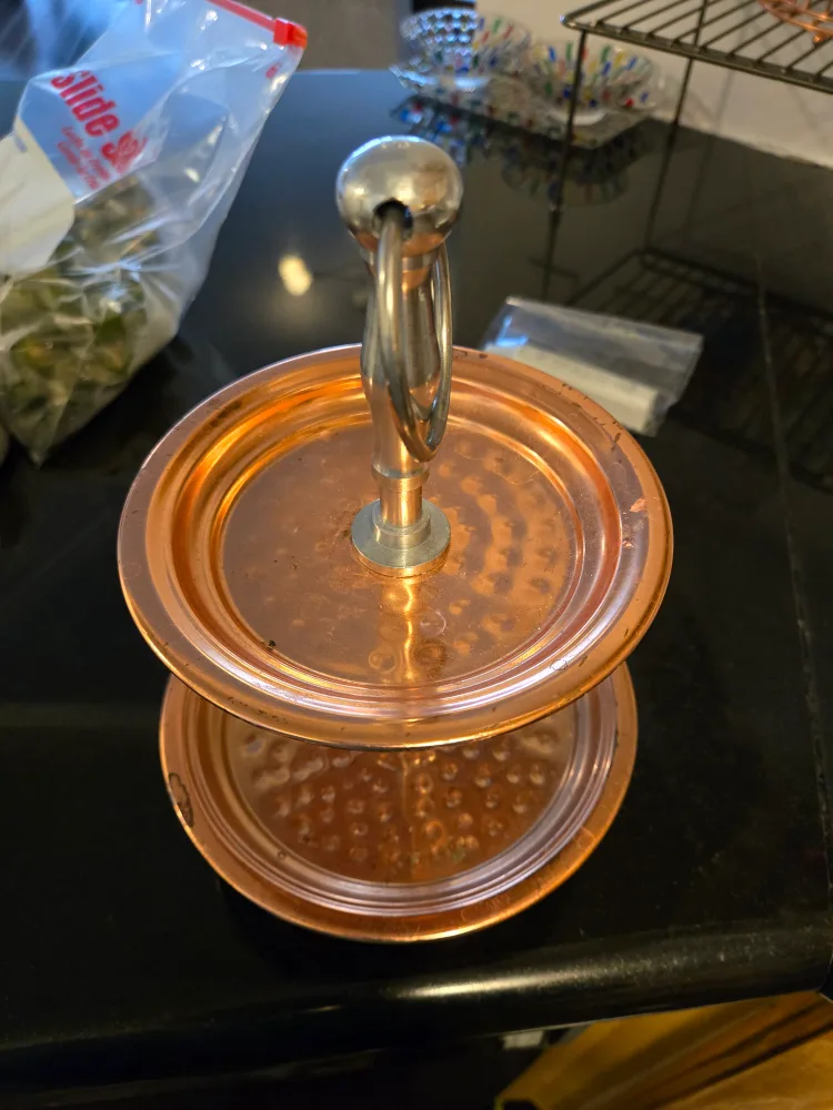 Copper Two-Tier Serving Stand🥕 image indicator(2)