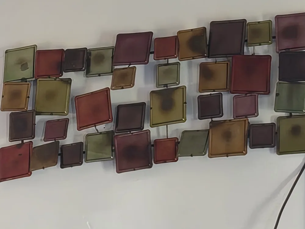 Colorful Metal Wall Art Decor 2 Pieces image indicator(2)