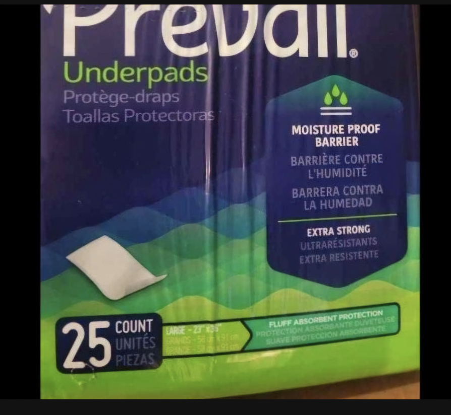 Prevail Underpads 25 Count Large