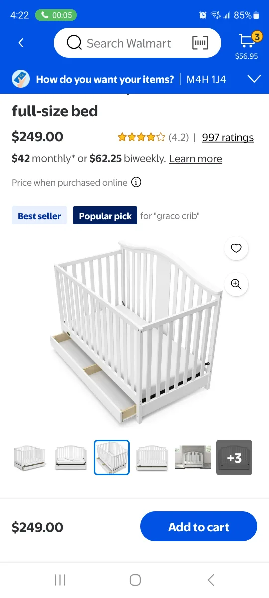 White Baby Crib image indicator(7)