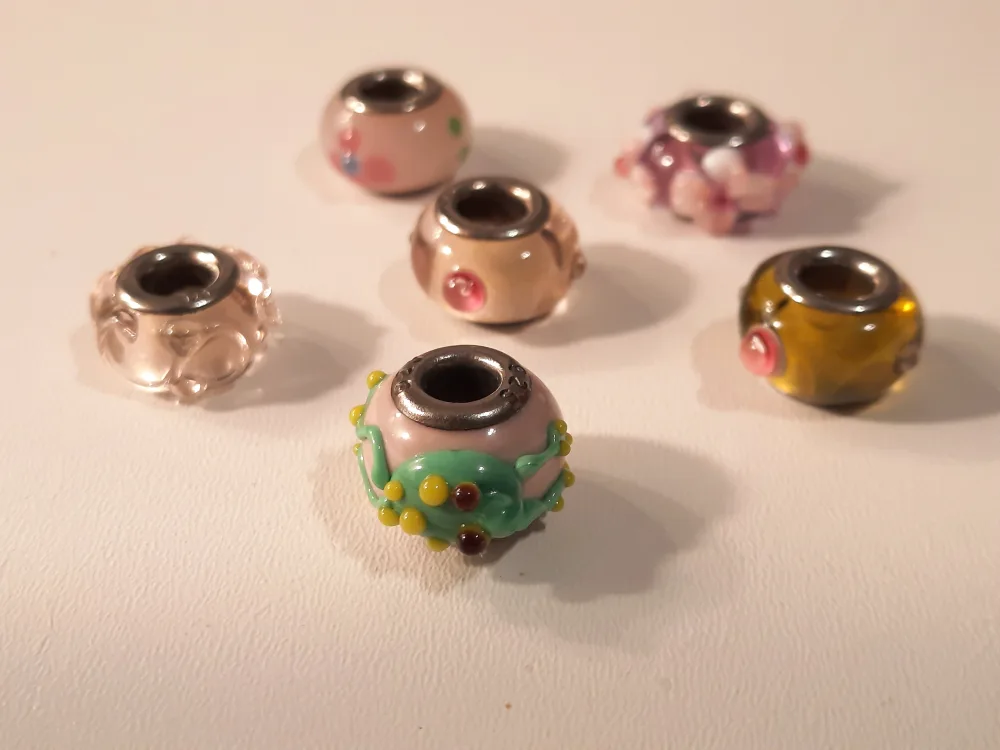 Selection 925 silver of Glass European Style Beads thumbnail