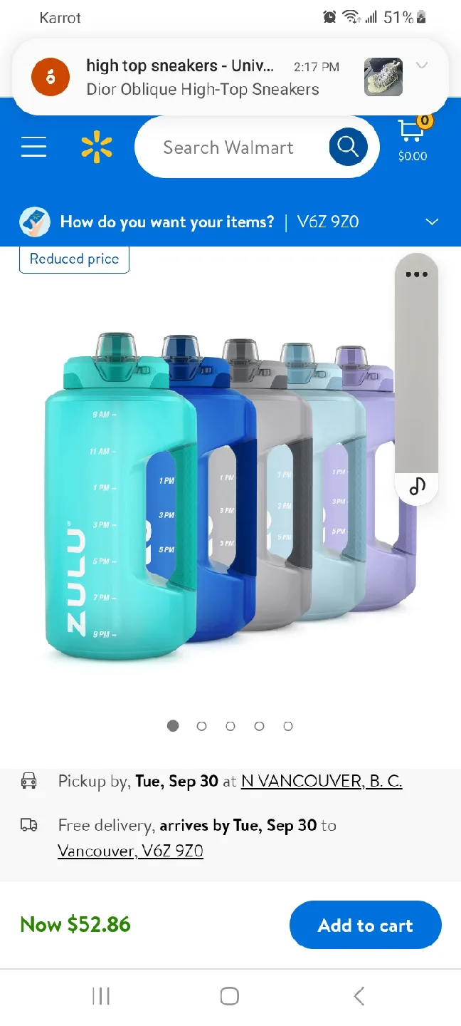 Zulu Water Bottle - Teal thumbnail