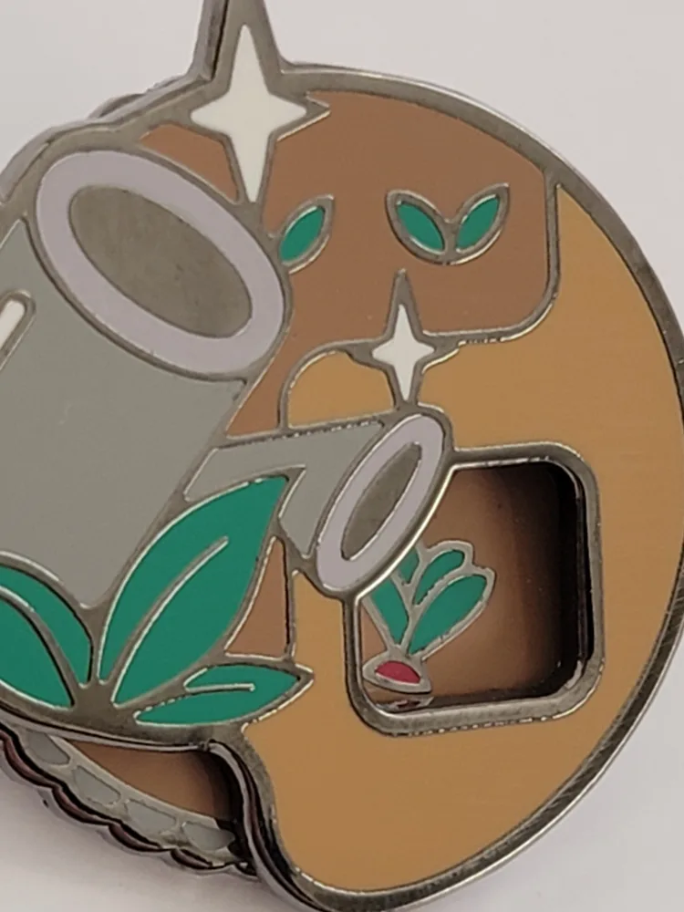 Watering Can & Coffee Bean Enamel Pin image indicator(7)