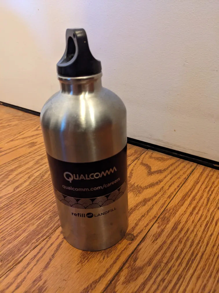Qualcomm Stainless Steel Water Bottle thumbnail